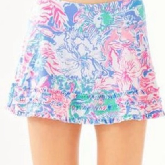 Lilly Pulitzer Pants - Lilly Pulitzer Luxletic Fionna Skort Viva La Lilly Size L